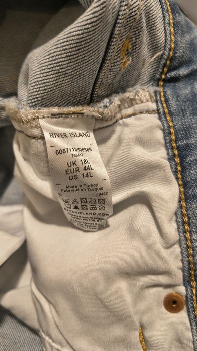 Spodnie Jeans szerokie nogawki rozmiar 44 /46 River Island