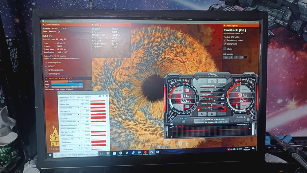 Відеокарта   ігрова  Asus stix Gaming RX470 4GB Ідеал