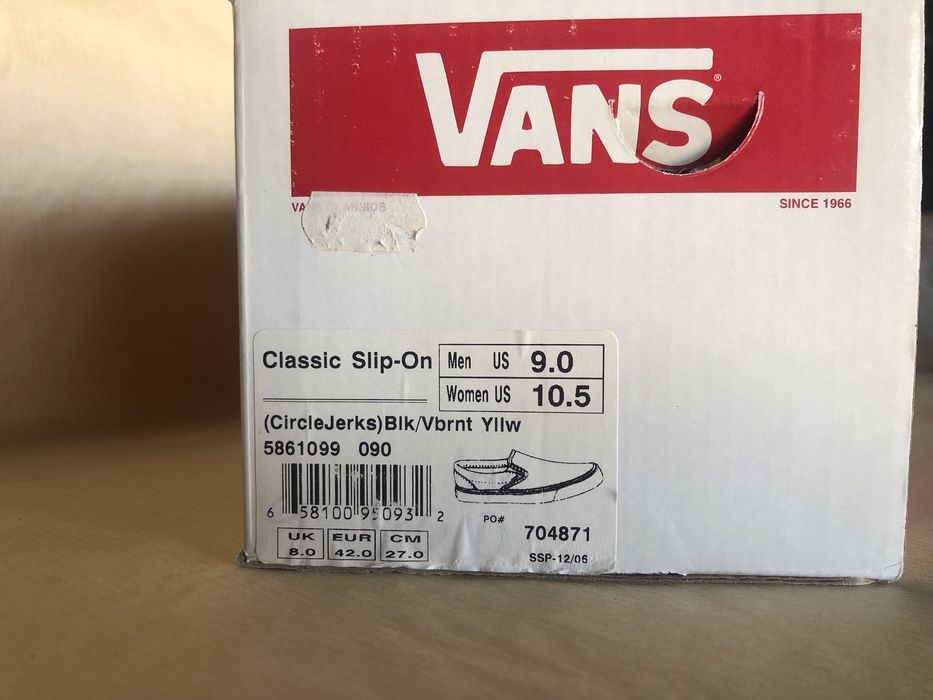 Vans old school Circle Jerks