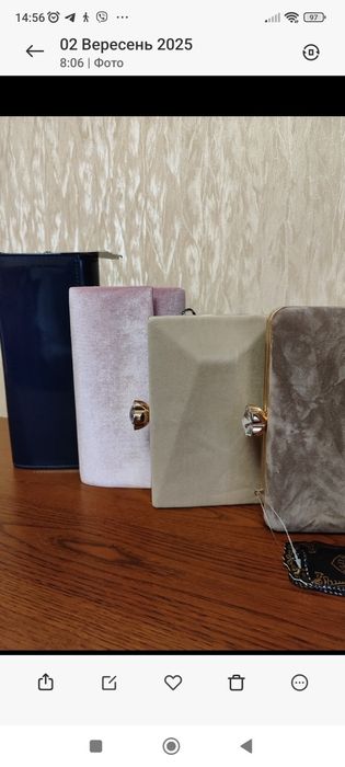 Клатчі . Стан новий, з бірками.