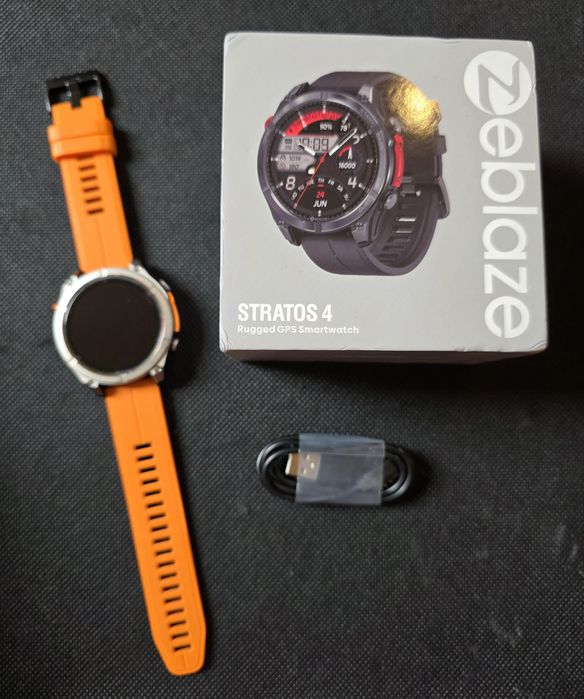 Smartwatch Zeblaze Stratos 4 GPS | Jak NOWY + 4x Szkło Hartowane | Orange