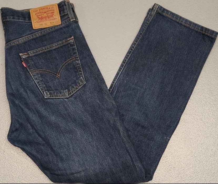 Wr) LEVI'S 590 oryginalne spodnie jeansowe Roz.34/32