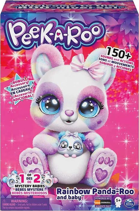 Интерактивная панда и малыш Peek-A-Roo! Rainbow Panda, Spin Master