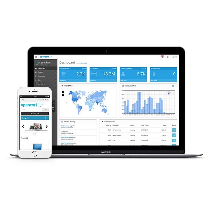 Розробка сайту на OpenCart - Мультимовний Магазин Опенкарт