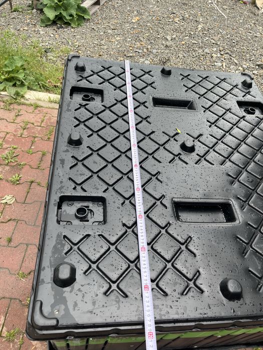 Skrzyniopaleta plastikowa skladana skrzynia paleta pudło