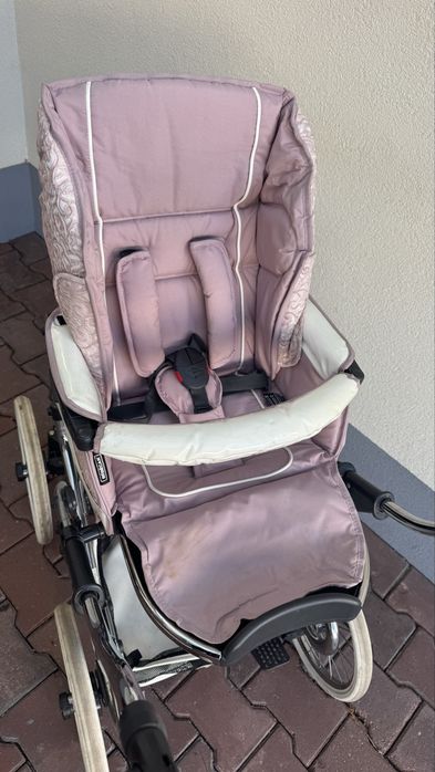 Wózek Bebecar retro rożowy komplet hiszpański inglesina wozek 4w 1