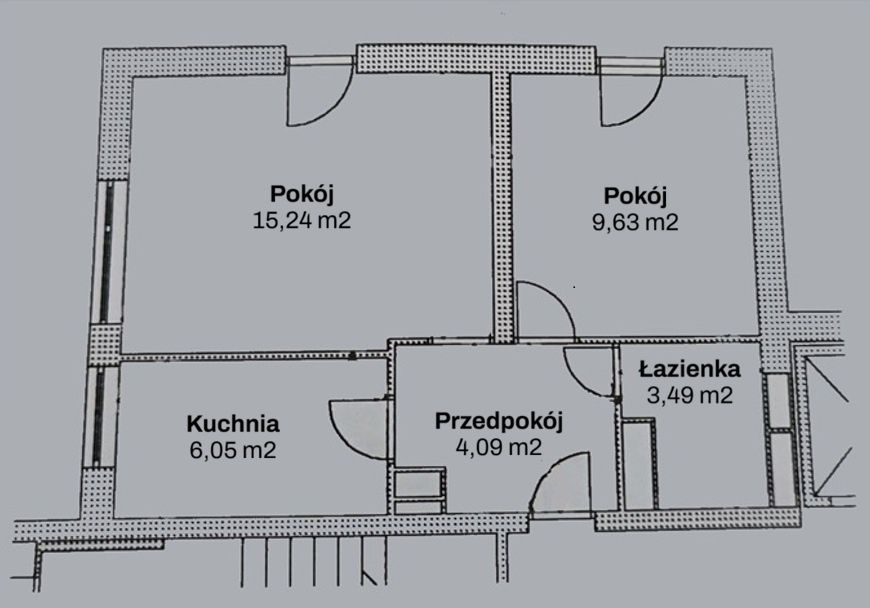 2 POKOJE – OS. WYSOKIE (Kraków, Bieńczyce)) - Widok 2