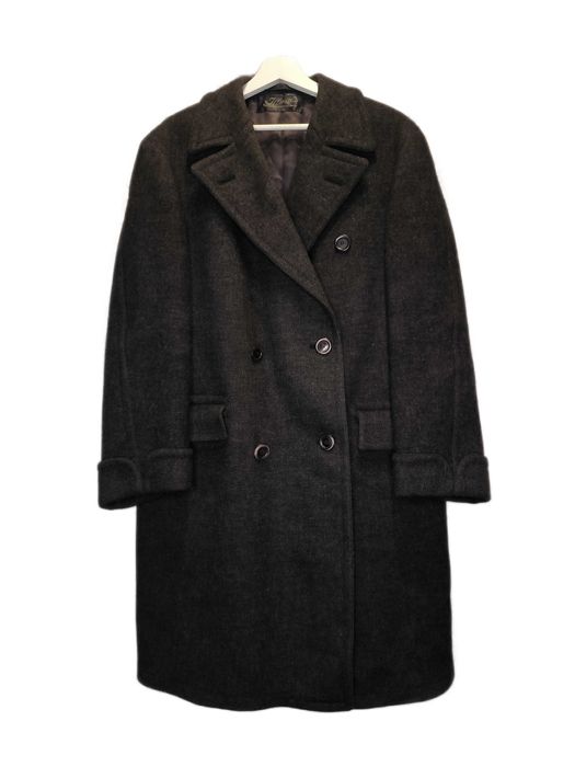 Płaszcz Christonette Crombie Vintage Scotland Made Ocieplany Wełniany Wełna Zimowy Szary