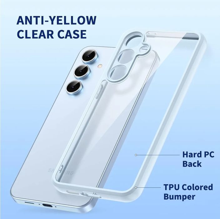 Protective Case and 2 Tempered Glass Screen Protectors for Samsung Galaxy S24 FE 5G64729665488129121