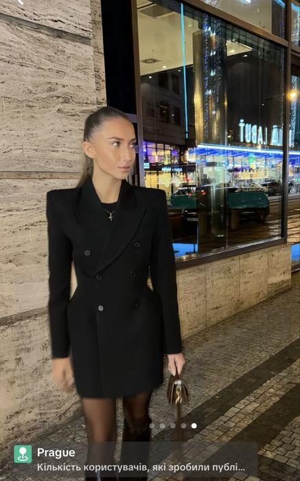 Плаття піджак Zara XS M блейзер zara плаття zara чорне сукня zara