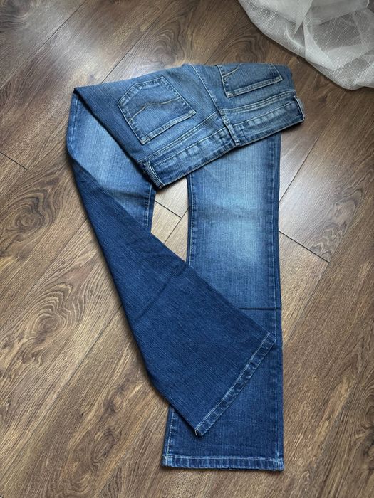 Blue bootcut jeans