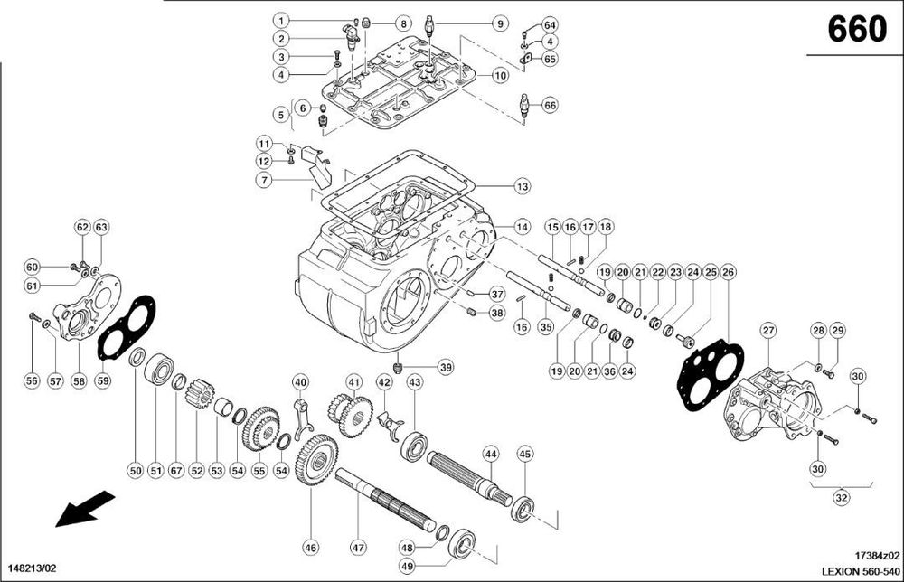 Claas Lexion 560 SKRZYNIA BIEGÓW  0007703592 (Napęd jezdny; skrzynia biegów)