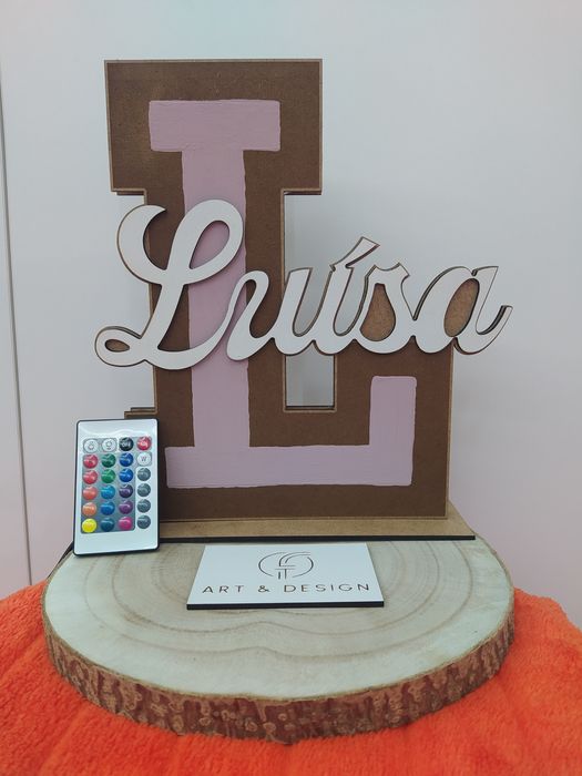 LED com nome PERSONALIZÁVEL
