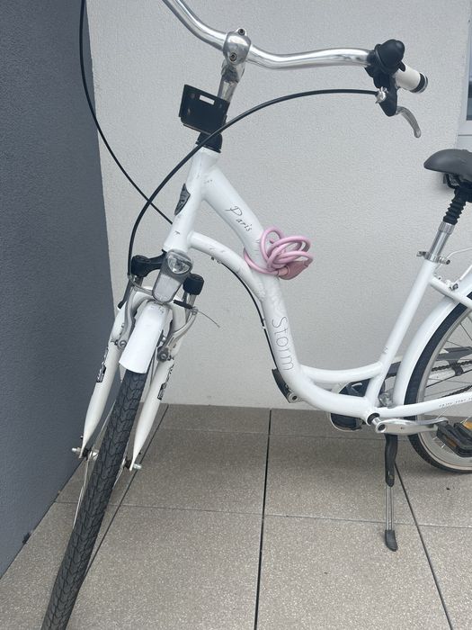 Rower miejski Storm Paris 28" 3-biegowy Shimano Nexus Biało-Różowy