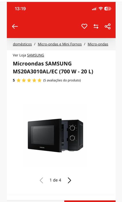 Microondas samsung474865976068034561