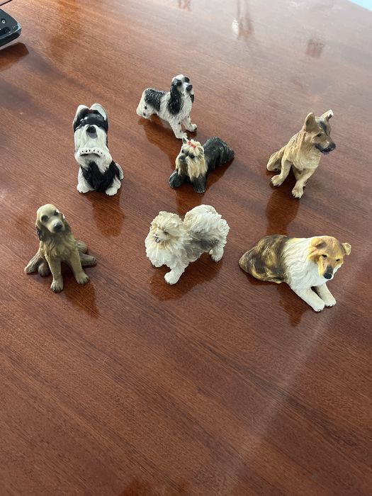 Miniaturas de caes conjunto