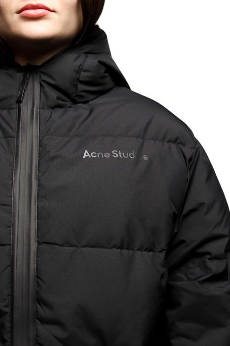 Пуховик Acne Studios Hooded puffer coat Black