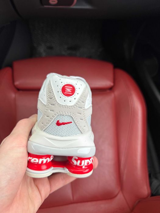 (ОПЛАТА ПІСЛЯ ОГЛЯДУ)Nike x Supreme Shox Ride 2 White Найк х Супрім