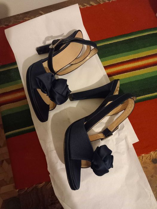 Navy Blue Nowe Szpilki 39  Bohoboco Made In Italy