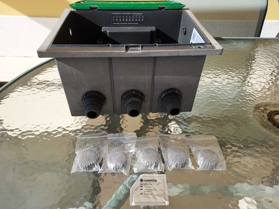 Caixa de electroválvulas de 3 vias Gardena (usada)