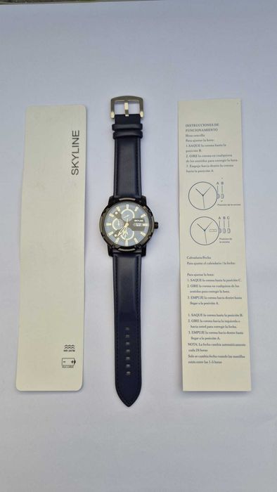 Relógio SkyLine azul - novo