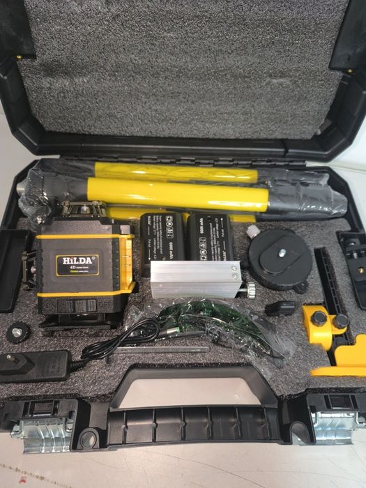 Рівень!Hilda 4d, з дисплеєм, 16променів! 2Акб +штатив!Нівелір