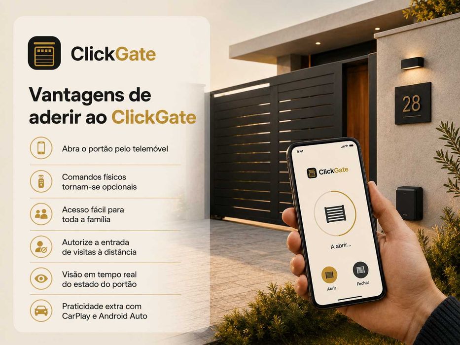 Transforme o Seu Portão em Inteligente | Controlo pelo Telemóvel