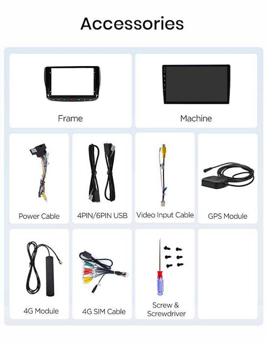 Rádio 9" Android Fiat Linea Punto EVO 2012 a 2015 CarPlay Android Auto 2/32GB (novo)