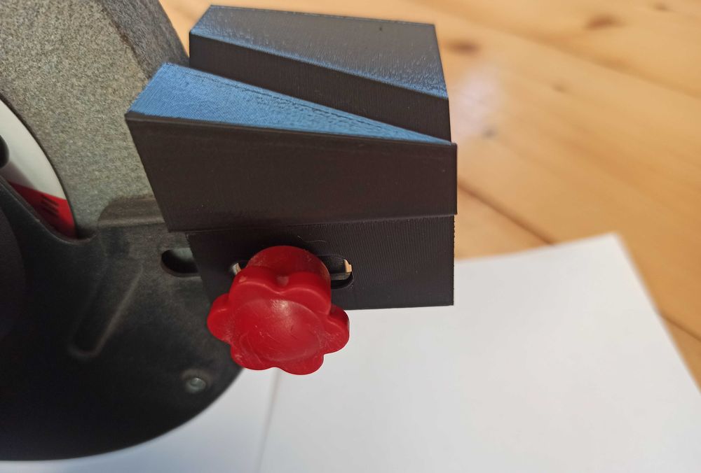 Wydruk 3D, Przystawka,nakładka do ostrzenia wierteł szlifierka stołowa