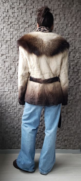 Шуба полушубок з натурального хутра