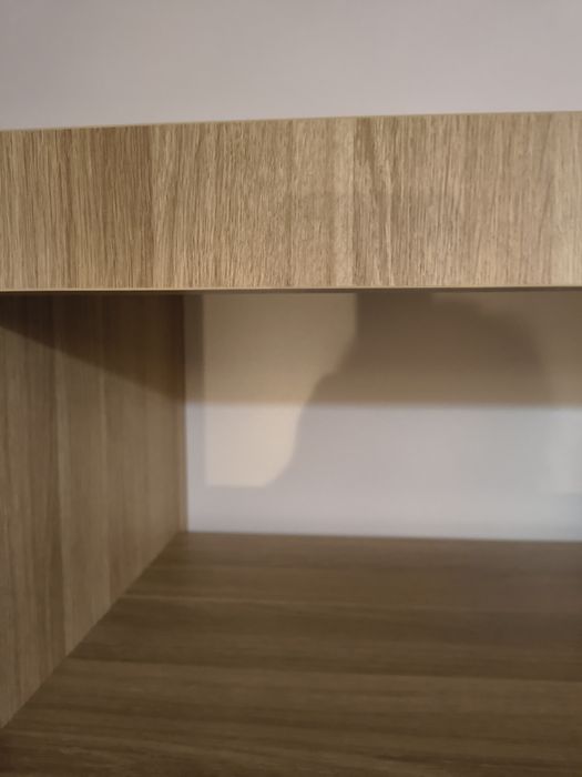 Regał biblioteczka na książki z dwoma szufladami