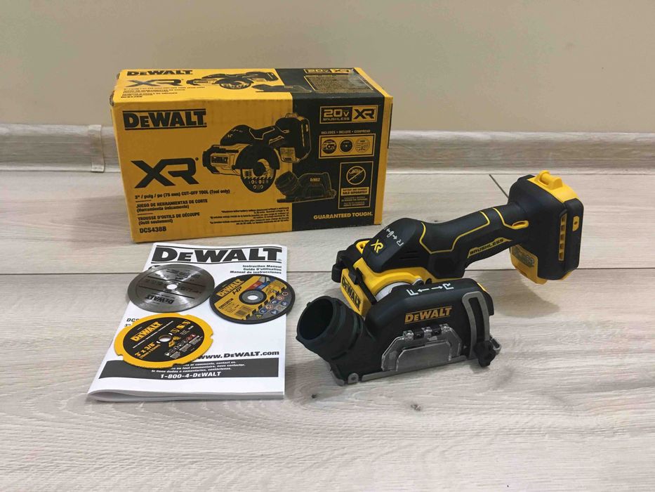 DEWALT DCS438 20V Аккумуляторный угловой резак мини болгарка 75мм