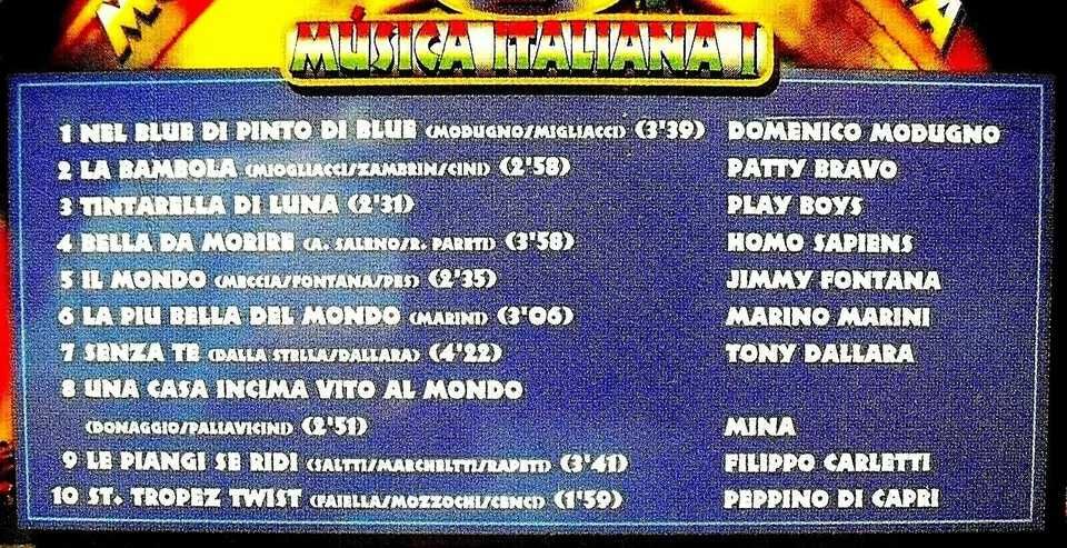 Music BOX - Italian music CD - 1997 - made in Portugal
