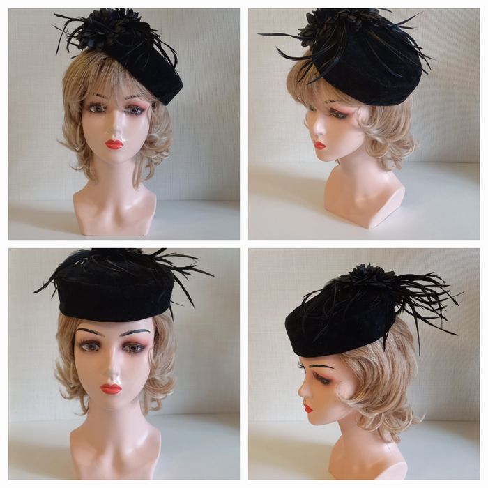 Шляпа таблетка винтажная Англия