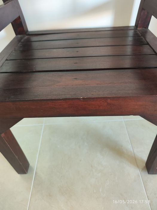 Banqueta com almofada