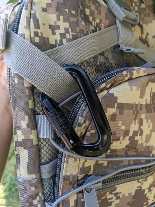 Карабін алюмінієвий тактичний 12 KN (1200 кг max) Карабин тактический