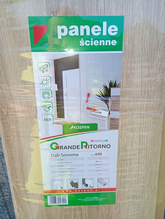Boazeria panelowa MDF dąb sonoma firmy kospan