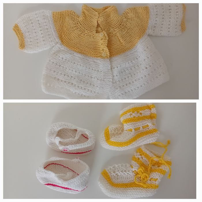 Roupa bebé feita à mão