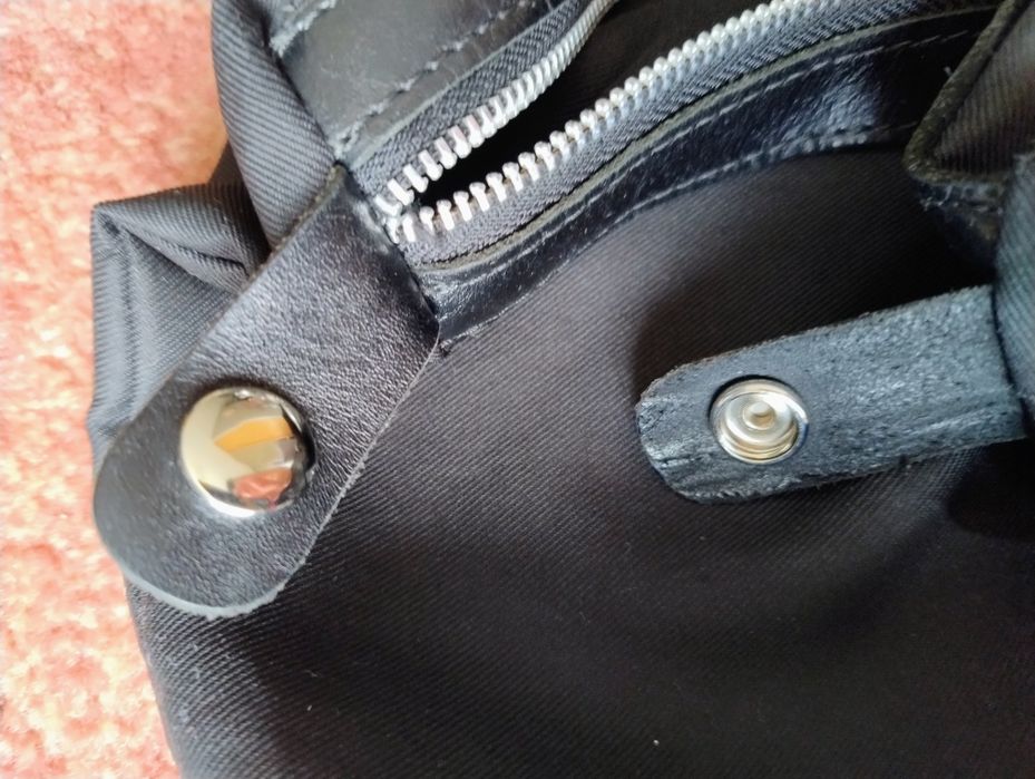Torba shopperka skóra czarna