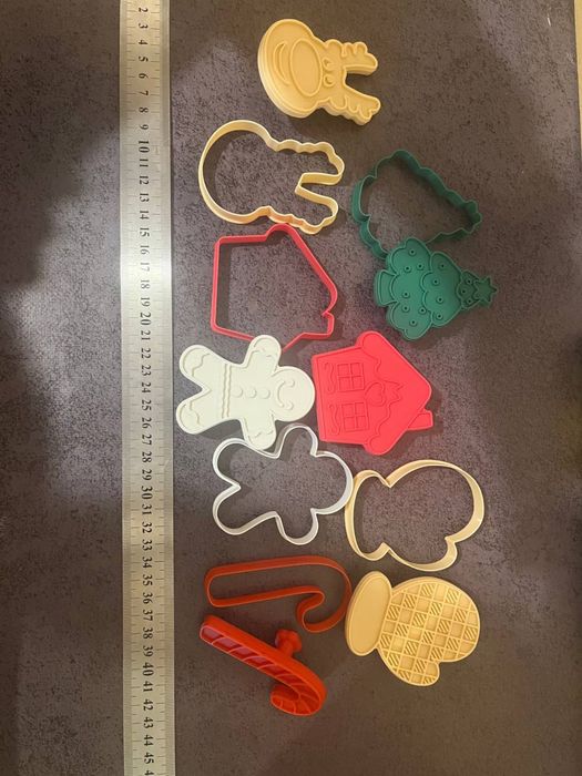 Різдвяні вирубки для печива, штамп для пряників