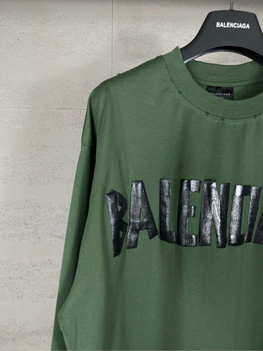 BALENCIAGA TAPE TYPE кофта реглан батник свитшот лонгслив мужской
