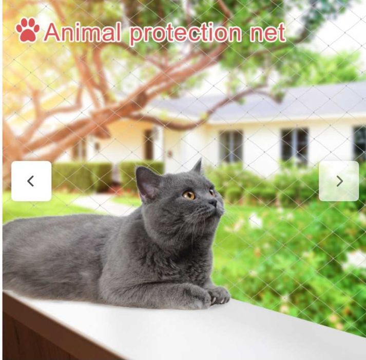Rede de proteção para gatos, 3x8m