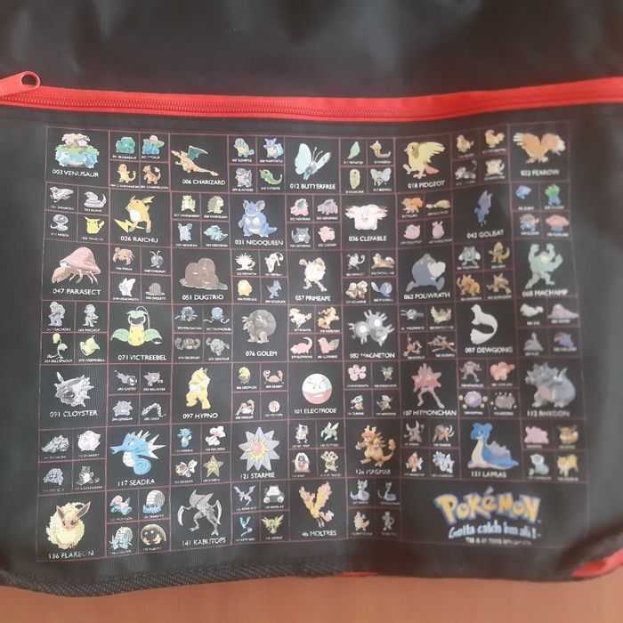 Vintage 90s Saco Mochila Nintendo Pikachu Pokemon Alsa Ajustável