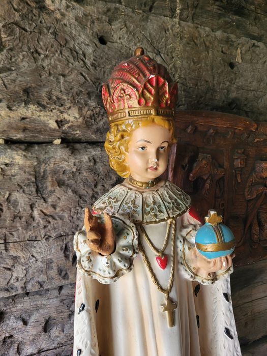 Duża figura 64 cm Praskie Dzieciątko Jezus
