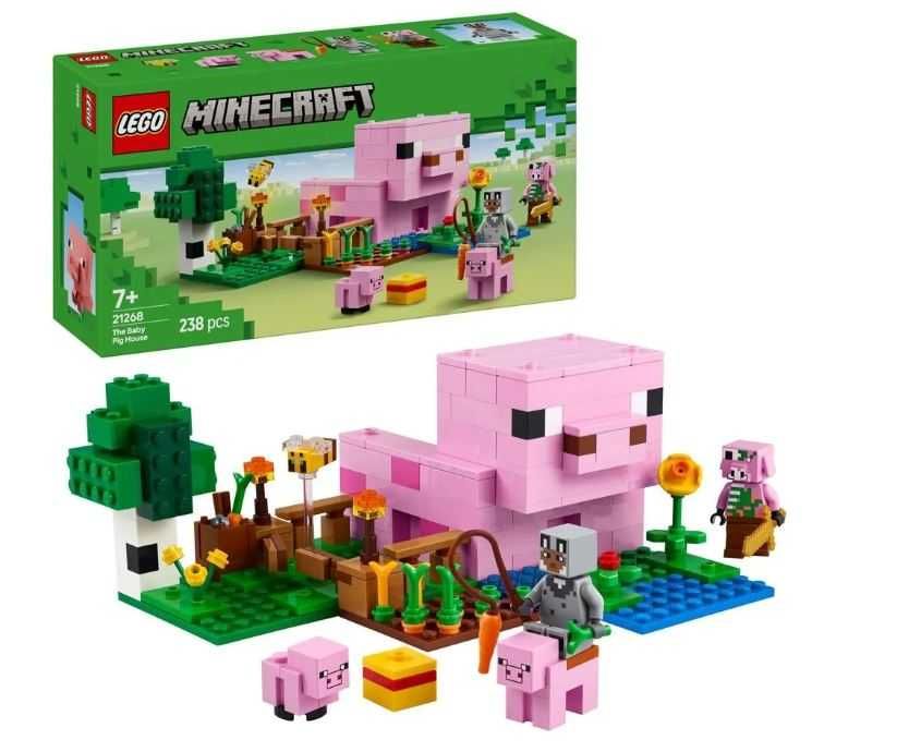 NOWE LEGO Minecraft Dom prosiaczka 21268