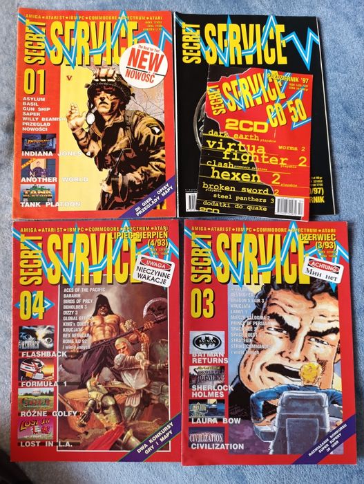 Czasopisma Secret service nr 1,3,4,50