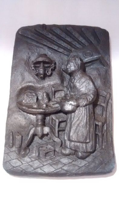 Płaskorzeźba odlew gipsowy - obraz 3D rzeźba