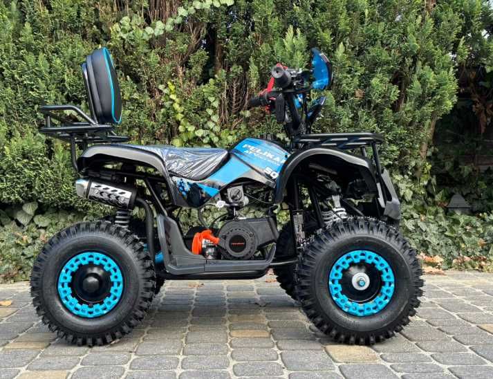 MINI QUAD 50cc DLA DZIECI Pelikan Torino | Regulacja prędkości Oparcie