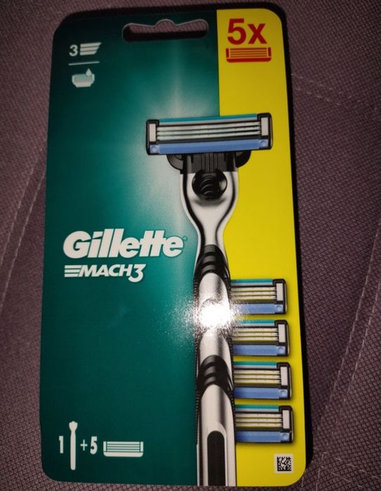 Набор: станок бритва Gillette mach 3 + 5 кассет