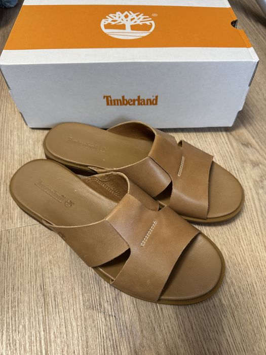Тапки, шльопанці жіночі шкіряні Timberland